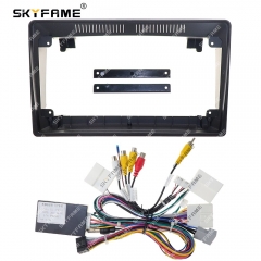 SKYFAME Car Frame Fascia Adapter Canbus Box Decoder For Nissan Fuga 2005-2007 Android Radio Dash Fitting Panel Kit