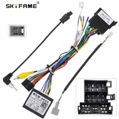 SKYFAME 16Pin Car Wiring Harness Adapter With Canbus Box Decoder For Geely Emgrand GS GL 2016-2020  Android Radio Power Cable