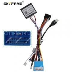 SKYFAME 16Pin Car Wiring Harness Adapter With Canbus Box Decoder For Haima M3 2013-2014 High  Android Radio Power Cable