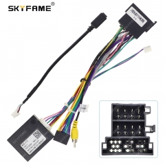 SKYFAME 16Pin Car Wiring Harness Adapter With Canbus Box Decoder For Chana Changan Auchan X70a Eado DT Android Radio Power Cable