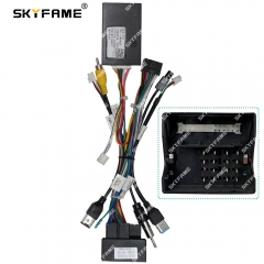 SKYFAME Car Wiring Harness Adapter With Canbus Box Decoder For Chery Tiggo 7 Arrizo 5 EX 5X GX Android Radio Power Cable CRF1.11