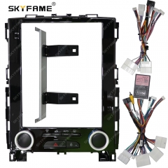 SKYFAME Car Frame Fascia Adapter Canbus Box Decoder For Renault Koleos Megane 4 Tesla Style Android Radio Dash Fitting Panel Kit