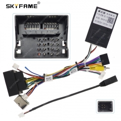 SKYFAME 16Pin Car Wiring Harness Adapter With Canbus Box Decoder For Dongfeng Aeolus AX4  AX4 AX7 Android Radio Power Cable