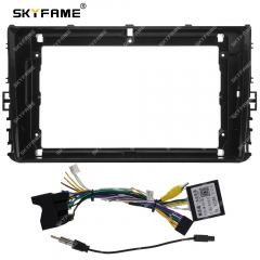 SKYFAME Car Frame Fascia Adapter Canbus Box Decoder For Volkswagen Universal Phideon Golf Lavida Magotan Android Fitting Panel