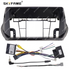 SKYFAME Car Frame Fascia Adapter Canbus Box Decoder Android Radio Dash Fitting Panel Kit For Peugeot 2008 P24 Peugeot 208 P21