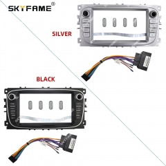 SKYFAME Car Frame Fascia Adapter Android Radio Audio Dash Fitting Panel Kit For S-Max Galaxy II C-Max Mondeo 9