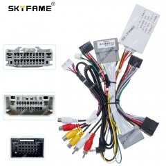 SKYFAME Car 16pin Wiring Harness Adapter Canbus Box Decoder Android Radio Power Cable For 2009-2011 Dodge Journey