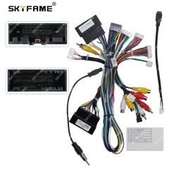 SKYFAME Car 16pin Wiring Harness Adapter Canbus Box Decoder For Ford Raptor F150 2015 Android Radio Power Cable