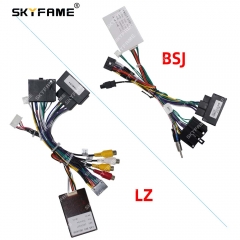 SKYFAME 16Pin Car Wiring Harness Adapter With Canbus Box Decoder For Porsche Cayenne Cayman Boxster 911