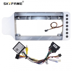 SKYFAME Car Frame Fascia Adapter Canbus Box Decoder Android Radio Audio Dash Fitting Panel Kit For Zotye E200