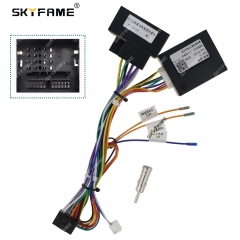 SKYFAME 16Pin Car Wiring Harness Adapter With Canbus Box Decoder For Ford Mondeo S-MAX Android Radio Power Cable FD01.11