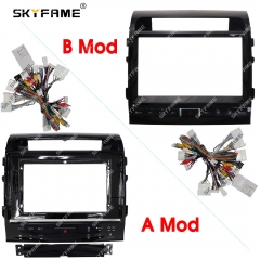 SKYFAME Car Frame Fascia Adapter Canbus Box Decoder For Toyota Land Cruiser 200 LC200 Android Radio Audio Dash Fitting Panel Kit
