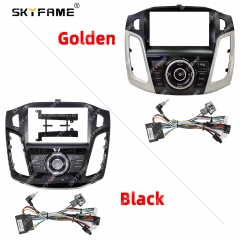 SKYFAME Car Frame Fascia Adapter Android Radio Dash Fitting Panel Kit For Ford Focus Mk3