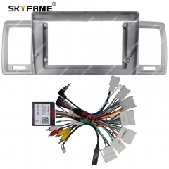SKYFAME Car Frame Fascia Adapter Canbus Box Decoder For Toyota Hiace GL RHD Android Radio Dash Fitting Panel Kit