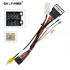 SKYFAME 16Pin Car Wiring Harness Adapter With Canbus Box Decoder For CHANA Crossing Wang F3 2021 Android Radio Power Cable