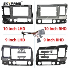 SKYFAME Car Frame Fascia Adapter Android Radio Dash Fitting Panel Kit For Honda Civic
