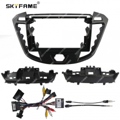SKYFAME Car Frame Fascia Adapter Android Radio Dash Fitting Panel Kit For Ford Transit Custom Tourne