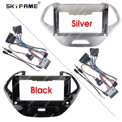 SKYFAME Car Frame Fascia Adapter Canbus Box Decoder Android Radio Dash Fitting Panel Kit For Ford Figo KA Aspire Freestyle