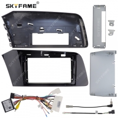 SKYFAME 2 Din 9 Inch Car Radio Installation GPS Plastic Fascia Panel Frame Kit Cable Canbus Box For Hyundai Elantra