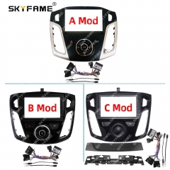 SKYFAME Car Frame Fascia Adapter Android Radio Dash Fitting Panel Kit For Ford Focus MK3