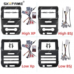 SKYFAME Car Frame Fascia Adapter Canbus Box Decoder Android Radio Dash Fitting Panel Kit For Ford F150 Rapto P415