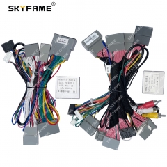SKYFAME Car 16pin Wiring Harness Adapter Canbus Box Decoder For Honda Accord 9 Spirior Acura SR9 Android Radio Power Cable