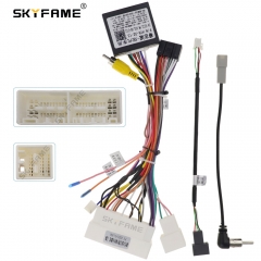 SKYFAME Car Wiring Harness Adapter With Canbus Box Decoder For Hyundai Elantra Mistra Encino Kona KX3 KX7 16pin Power Cable