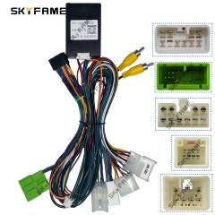 SKYFAME Car 16Pin Stereo Wiring Harness Power Cable With Canbus Box Decoder For BYD E6 2012-2017