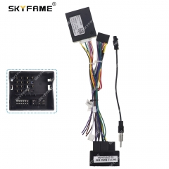 SKYFAME 16Pin Car Wiring Harness Android Radio Power Cable Canbus Box Decoder For BMW 3 Series E90 E91 E92 M3 X1 E84 BM03.10