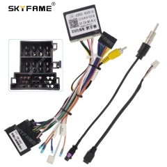 SKYFAME 16Pin Car Wiring Harness Adapter With Canbus Box Decoder For HAIMA Famliy F5 M5