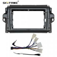 SKYFAME Car Radio Fascia Frame Adapter For Toyota Fortuner Vigo Auris 2015-2019 Stereo Android Dashboard Kit Face Plate