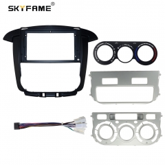 SKYFAME Car Radio Fascia for  TOYOTA INNOVA AVANZA 2011-2014 Stereo Android Dashboard Kit Face Plate