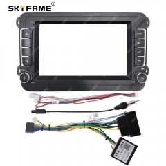 SKYFAME Car Frame Kits Cable Fascia Panel For Volkswagen Amarok Beetle Bora Caddy EOS Android Big Screen Audio Fascias Frame