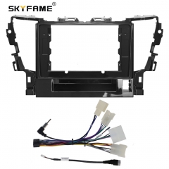 Car Radio Fascia Frame Cable For Toyota Alphard 30 Serices Vellfire 2015-2020 Android Stereo Dashboard Kit Face Plate