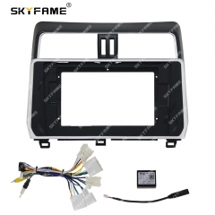 SKYFAME Car Frame Fascia Adapter Android Radio Dash Fitting Panel Kit For Toyota Prado