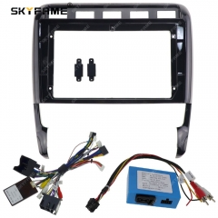 SKYFAME Car Frame Fascia Adapter Android Radio Dash Fitting Panel Kit For Porsche Cayenne