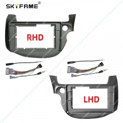 SKYFAME Car Frame Fascia Adapter Canbus Box Decoder For Honda Fit 2008-2013 Android Radio Dash Fitting Panel Kit