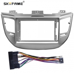 SKYFAME Car Frame Fascia Adapter Android Radio Dash Fitting Panel Kit For Hyundai Tucson IX35