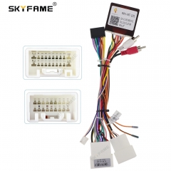 SKYFAME 16Pin Car Wiring Harness Adapter Canbus Box Decoder For Mitsubishi Pajero V97 V73 V60 Outlander Android Power Cable