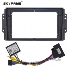 SKYFAME Car Frame Cable For CHERY TIGGO 3 3x 2016+ Android Big Screen Dash Panel Frame Fascia