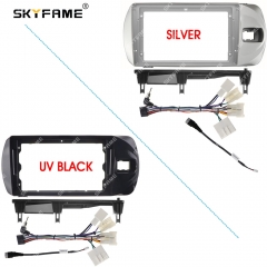 SKYFAME Car Frame Fascia Adapter Android Radio Audio Dash Fitting Panel Kit For Toyota Vitz 3 XP130 Yaris