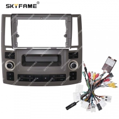 SKYFAME Car Frame Fascia Adapter Canbus Box Decoder Android Radio Dash Fitting Panel Kit For Infiniti FX35