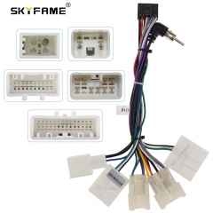 SKYFAME 16pin Car Wire Harness Adapter Power Cable  Android Wiring HarnessFor Toyota Universal New Old