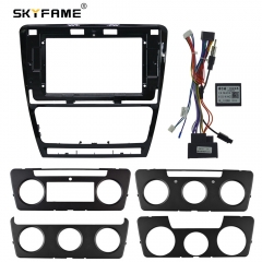 SKYFAME Car Frame Fascia Adapter Android Radio Dash Fitting Panel Kit For Skoda Octavia