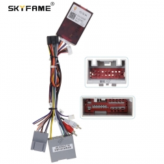 SKYFAME Car 16pin Wiring Harness Adapter Canbus Box Decoder For Ford F150 Raptor 2009-2014 Android Radio Power Cable FD-SS-04/A