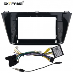 SKYFAME Car Frame Fascia Adapter For Volkswagen Tiguan 2017-2018 Android Radio Audio Dash Fitting Panel Kit