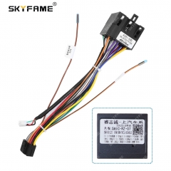 SKYFAME 16Pin Car Wiring Harness Adapter With Canbus Box Decoder For MG ROVER MG3 Android Radio Power Cable