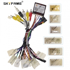 SKYFAME 16Pin Car stereo Wire Harness canbus decoder For Subaru Forester XV WRX Levorg 2012-2017 Power cable with canbus box