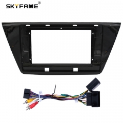 SKYFAME Car Frame Fascia Adapter For Volkswagen Touran 2016-2018 Android Radio Dash Fitting Panel Kit