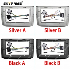 SKYFAME Car Frame Fascia Adapter Canbus Box Decoder For Skoda Fabia Rapid 2007-2014 Android Radio Dash Fitting Panel Kit